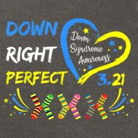 Down Right Perfect Down Syndrome Awareness Cotton Canvas Backpack