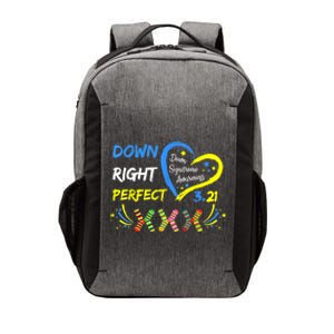 Down Right Perfect Down Syndrome Awareness Vector Backpack