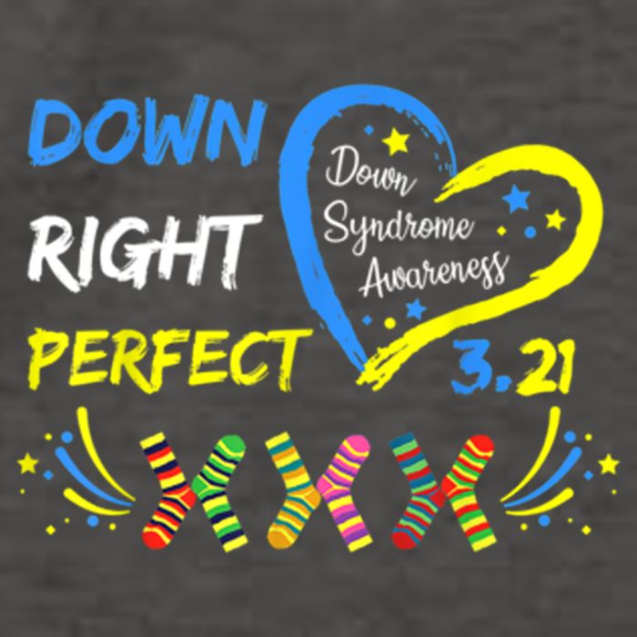 Down Right Perfect Down Syndrome Awareness Vector Backpack
