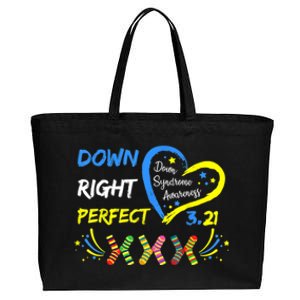 Down Right Perfect Down Syndrome Awareness Cotton Canvas Jumbo Tote