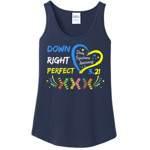 Down Right Perfect Down Syndrome Awareness Ladies Essential Tank