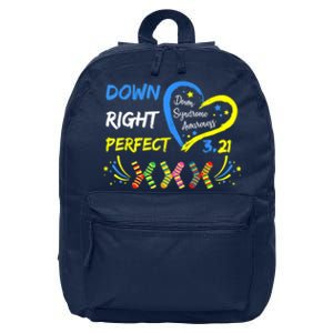 Down Right Perfect Down Syndrome Awareness 16 in Basic Backpack