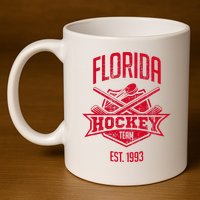 Distressed Retro Panther Party Tailgate 11oz C Handle Ceramic Mug
