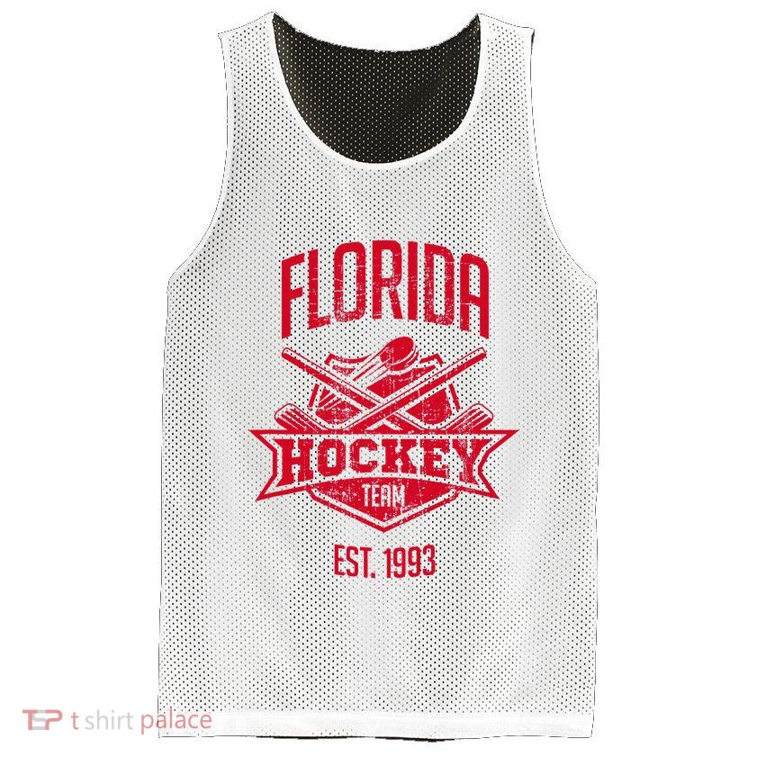 Distressed Retro Panther Party Tailgate Mesh Reversible Basketball Jersey Tank