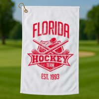 Distressed Retro Panther Party Tailgate Golf Towel