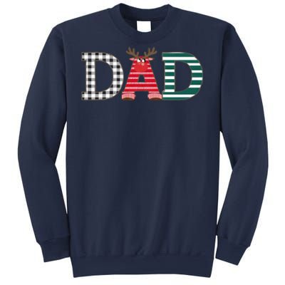 Dad Reindeer Plaid Christmas Holiday Design Sweatshirt