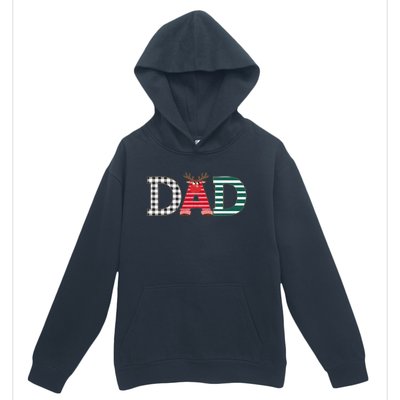 Dad Reindeer Plaid Christmas Holiday Design Urban Pullover Hoodie