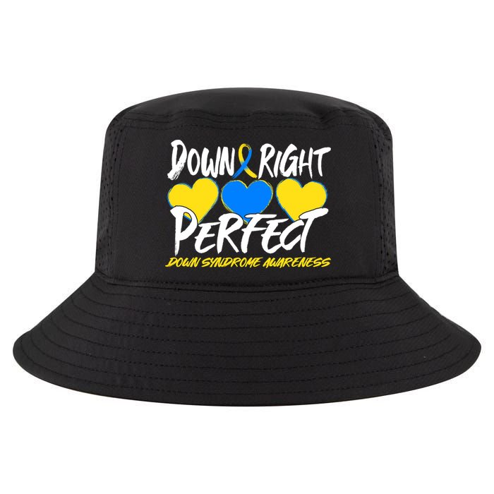 Down Right Perfect Down Syndrome Awareness Cool Comfort Performance Bucket Hat