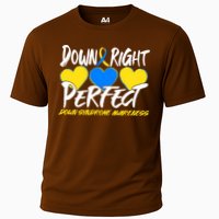 Down Right Perfect Down Syndrome Awareness Cooling Performance Crew T-Shirt