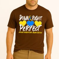 Down Right Perfect Down Syndrome Awareness Cooling Performance Crew T-Shirt