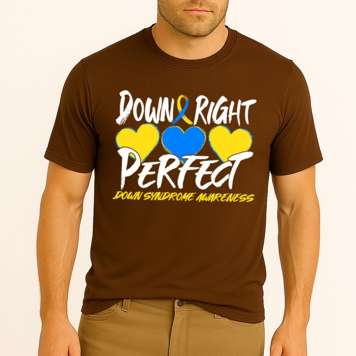 Down Right Perfect Down Syndrome Awareness Cooling Performance Crew T-Shirt