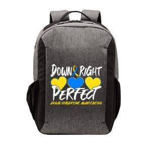 Down Right Perfect Down Syndrome Awareness Vector Backpack