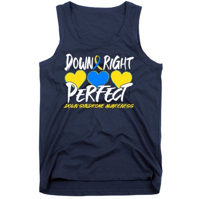 Down Right Perfect Down Syndrome Awareness Tank Top