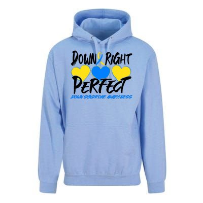 Down Right Perfect Down Syndrome Awareness Unisex Surf Hoodie