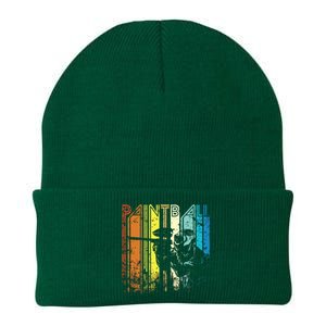 Distressed Retro Paintball For Gift Knit Cap Winter Beanie