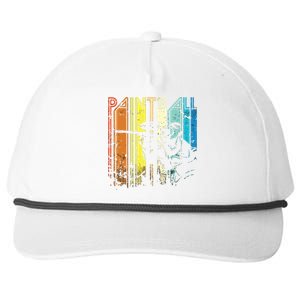 Distressed Retro Paintball For Gift Snapback Five-Panel Rope Hat