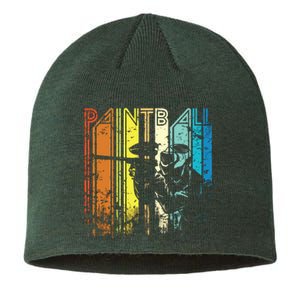 Distressed Retro Paintball For Gift Sustainable Beanie