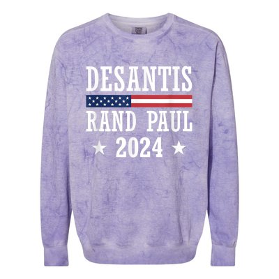 Desantis Rand Paul 2024 Colorblast Crewneck Sweatshirt