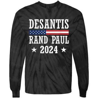 Desantis Rand Paul 2024 Tie-Dye Long Sleeve Shirt