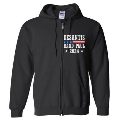 Desantis Rand Paul 2024 Full Zip Hoodie