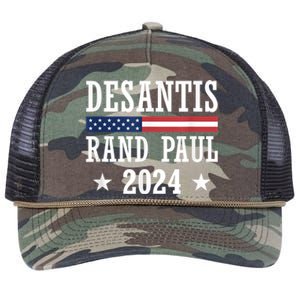 Desantis Rand Paul 2024 Retro Rope Trucker Hat Cap