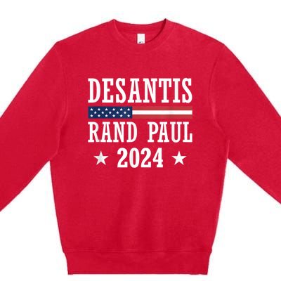 Desantis Rand Paul 2024 Premium Crewneck Sweatshirt