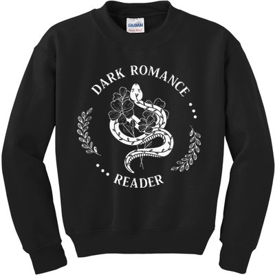 Dark Romance Reader Bookish Smut Reader Smutty Book Lover Kids Sweatshirt