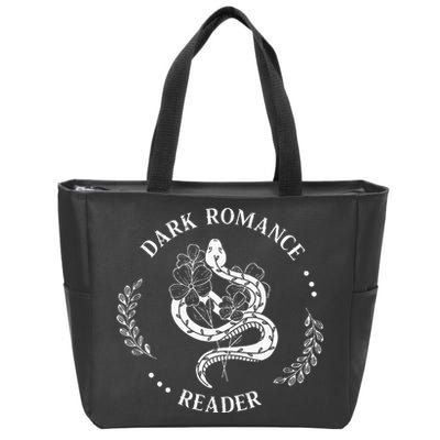 Dark Romance Reader Bookish Smut Reader Smutty Book Lover Zip Tote Bag