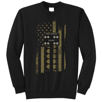 Drag Racing Race Car American Flag Vintage Camo Camouflage Funny Gift Sweatshirt