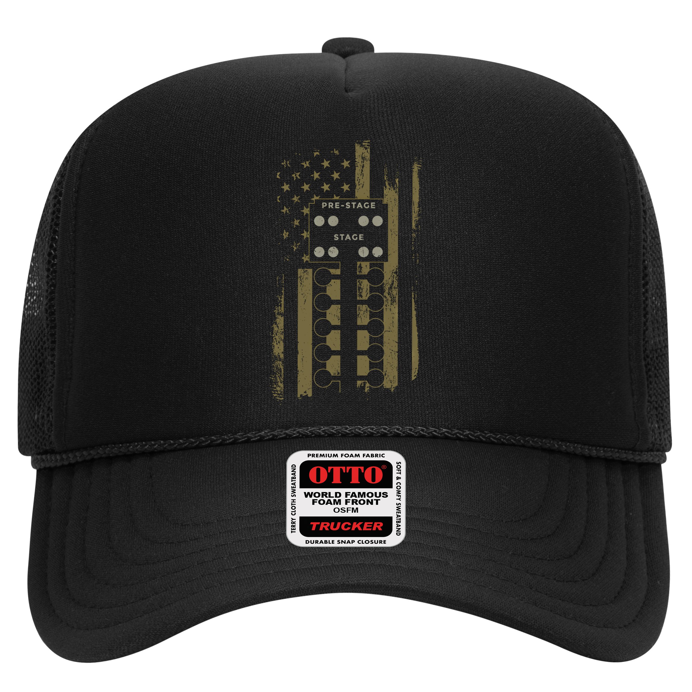 Drag Racing Race Car American Flag Vintage Camo Camouflage Funny Gift Hat