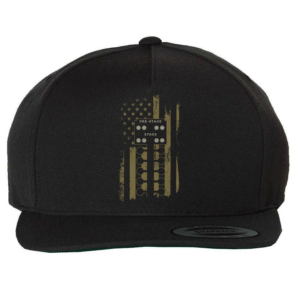 Drag Racing Race Car American Flag Vintage Camo Camouflage Funny Gift Wool Snapback Cap