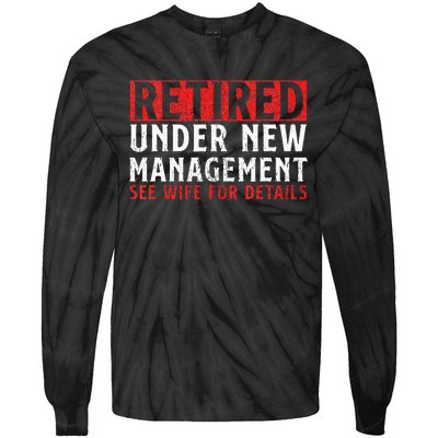 Dad Retiree Retired People Tie-Dye Long Sleeve Shirt