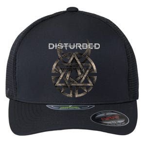 Disturbed RIVETED Rock Music Band Flexfit Unipanel Trucker Cap