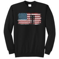 Drag Racing Race Car American Flag Vintage Sweatshirt