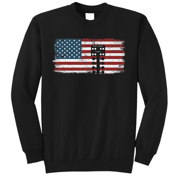 Drag Racing Race Car American Flag Vintage Sweatshirt