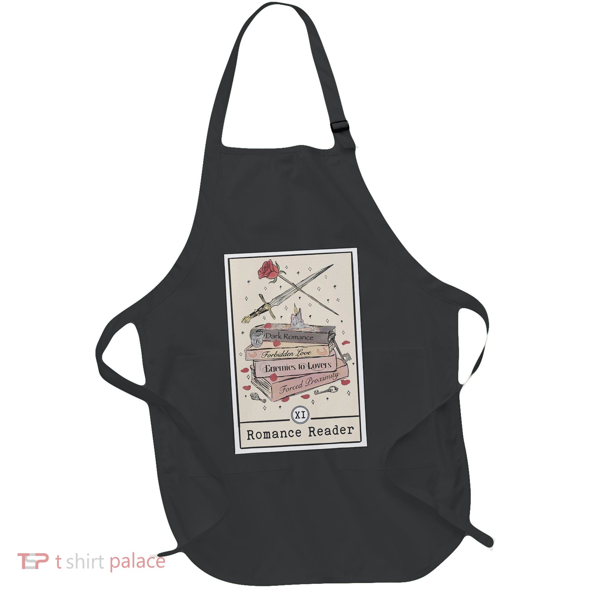 Dark Romance Reader Tarot Card Bookish Smut Reader Smutty Full-Length Apron With Pockets