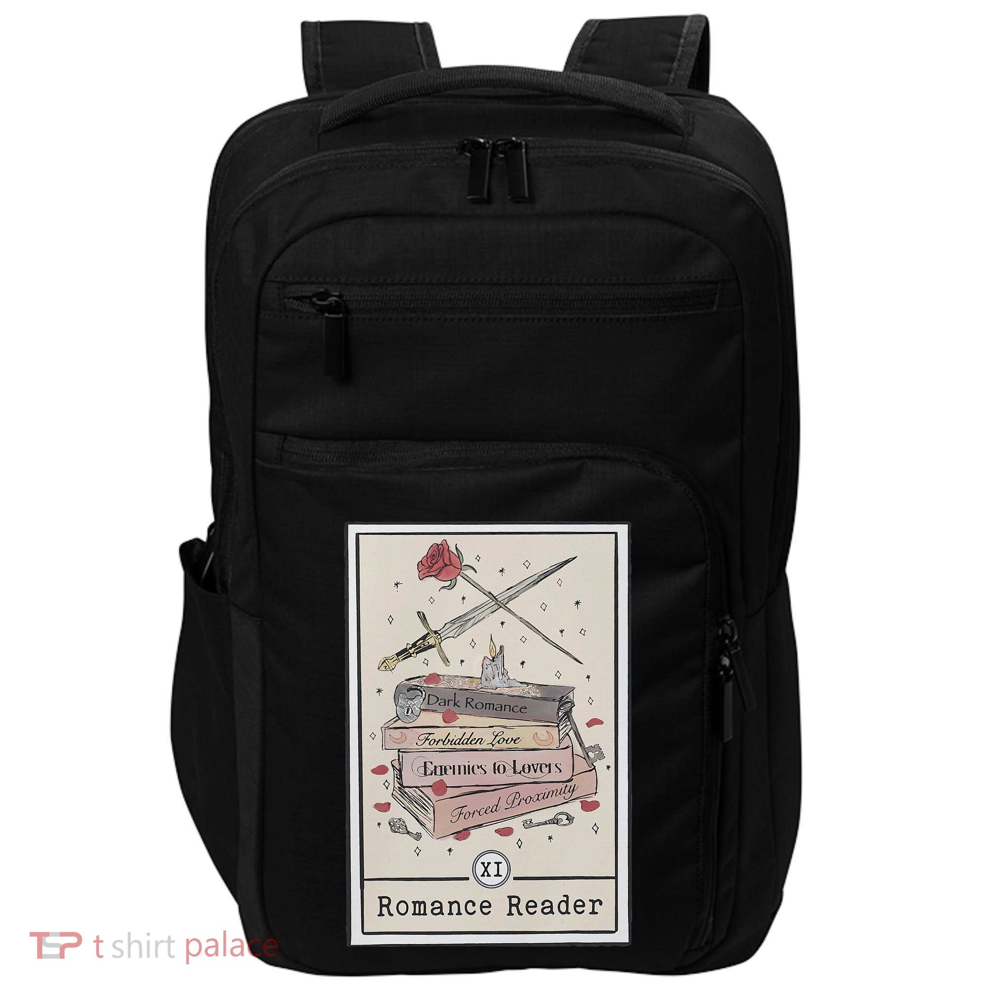 Dark Romance Reader Tarot Card Bookish Smut Reader Smutty Impact Tech Backpack