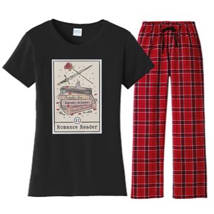 Dark Romance Reader Tarot Card Bookish Smut Reader Smutty Women's Flannel Pajama Set