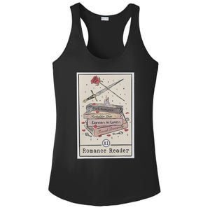 Dark Romance Reader Tarot Card Bookish Smut Reader Smutty Ladies PosiCharge Competitor Racerback Tank