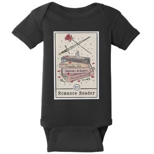 Dark Romance Reader Tarot Card Bookish Smut Reader Smutty Baby Bodysuit