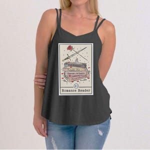 Dark Romance Reader Tarot Card Bookish Smut Reader Smutty Women's Strappy Tank