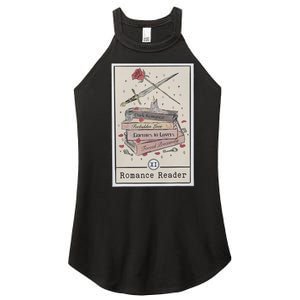 Dark Romance Reader Tarot Card Bookish Smut Reader Smutty Women's Perfect Tri Rocker Tank