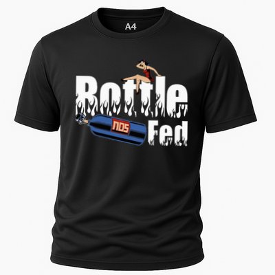 Drag Racing Race Car Power Adder Nos Bottle Fed Cooling Performance Crew T-Shirt