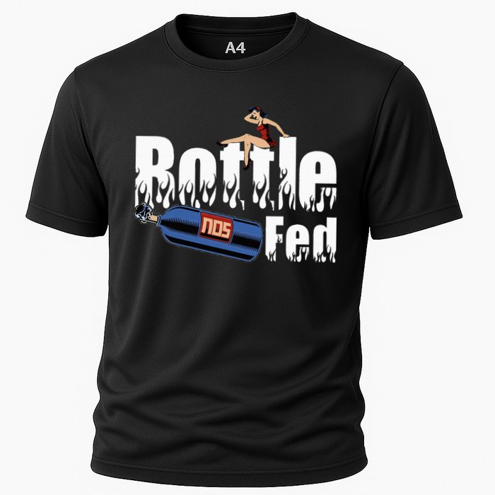 Drag Racing Race Car Power Adder Nos Bottle Fed Cooling Performance Crew T-Shirt