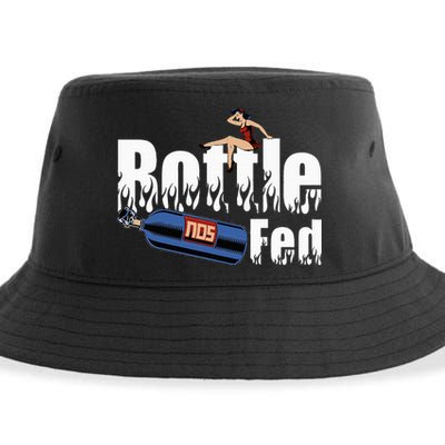 Drag Racing Race Car Power Adder Nos Bottle Fed Sustainable Bucket Hat