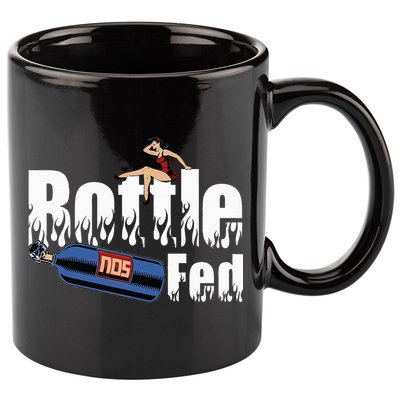 Drag Racing Race Car Power Adder Nos Bottle Fed 11oz C Handle Ceramic Mug