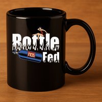 Drag Racing Race Car Power Adder Nos Bottle Fed 11oz C Handle Ceramic Mug