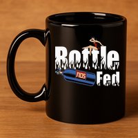 Drag Racing Race Car Power Adder Nos Bottle Fed 11oz C Handle Ceramic Mug