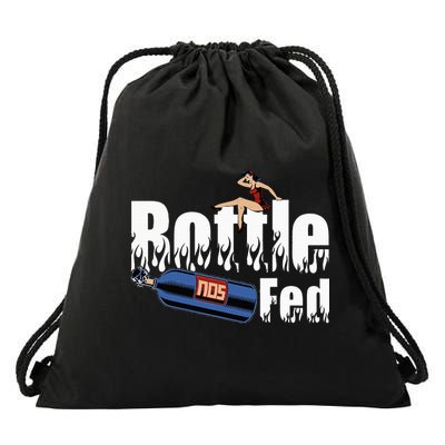 Drag Racing Race Car Power Adder Nos Bottle Fed Drawstring Bag