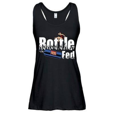 Drag Racing Race Car Power Adder Nos Bottle Fed Ladies Essential Flowy Tank